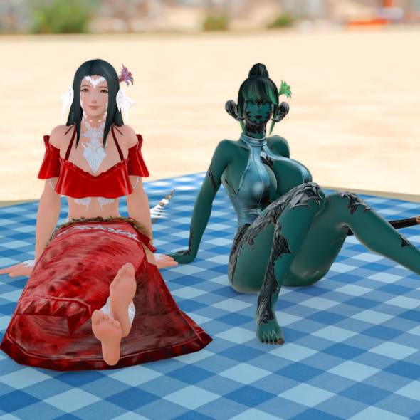 beach with kaki