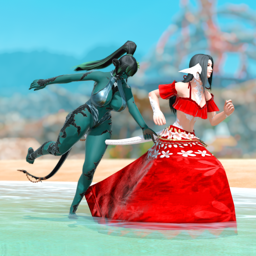 Beach visit with Kaki